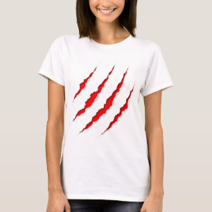 Camiseta Marcas de Garra de Tigre – Blusa Gráfica 