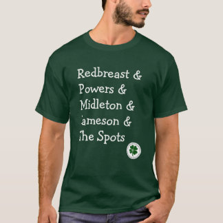 Camiseta Marcas de uísque de destiladores irlandeses