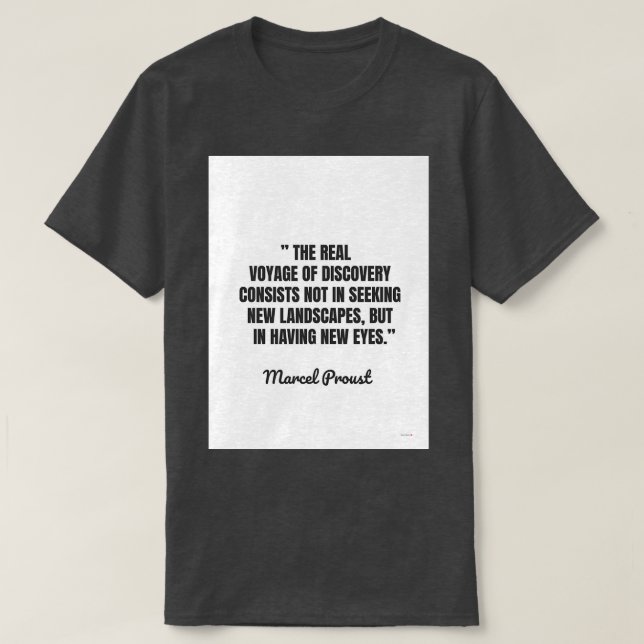 Camiseta Marcel Proust (Frente do Design)