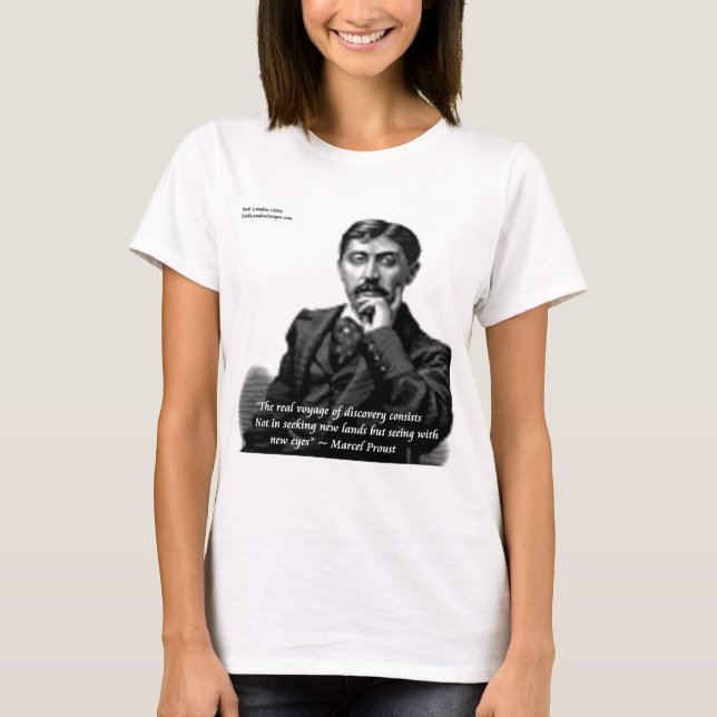 Camiseta Marcel Proust & Citação Famosa (Frente)