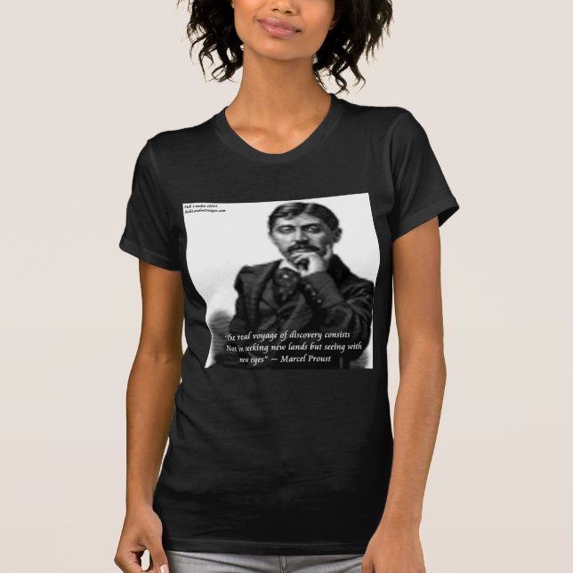 Camiseta Marcel Proust e citação famosa (Frente)