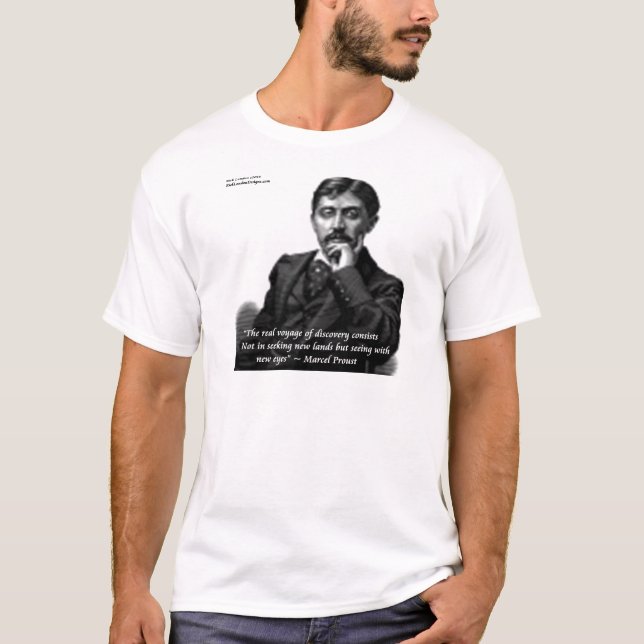 Camiseta Marcel Proust e citação famosa (Frente)