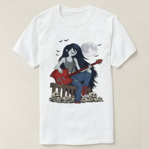 Camiseta Marceline Adventure Time Rainha Vampira Gothic Bas