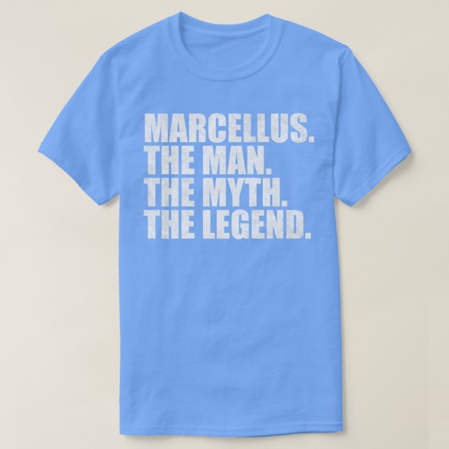 Camiseta Marcellus Marcellus Nome Marcellus Nome dado nome (Frente do Design)
