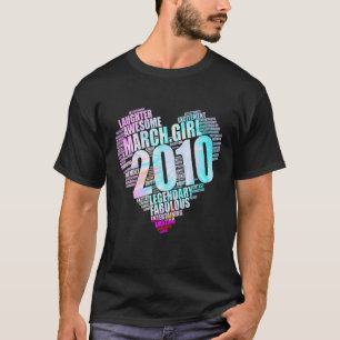 Camiseta MARCH GIRL 2010 Incrível Grande 12 Bi
