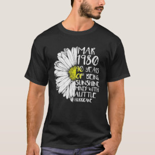 Camiseta MarCH Girl Fez Em 1980 40º Furacão Sunshine Bi