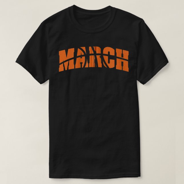 Camiseta March is for basketball madness tournament bracket (Frente do Design)