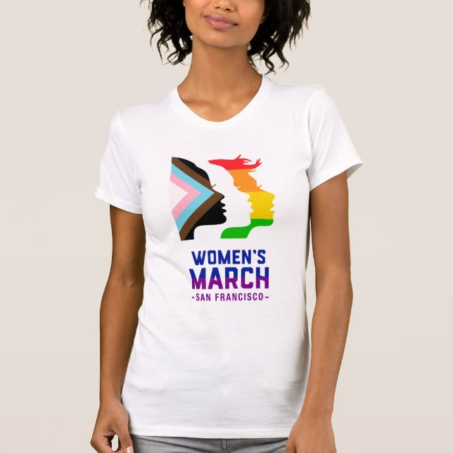 Camiseta Marcha do Orgulho Mulheres em São Francisco (Frente)