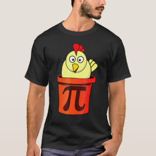 Camiseta Marcha Engraçado de Pote de Galinha em Matemática