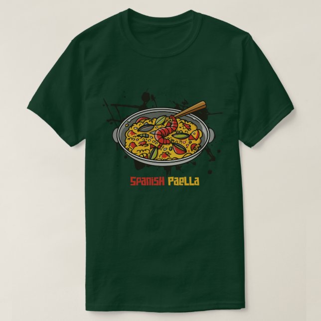 Camiseta Marcha Nacional Espanhola de Paella (Frente do Design)