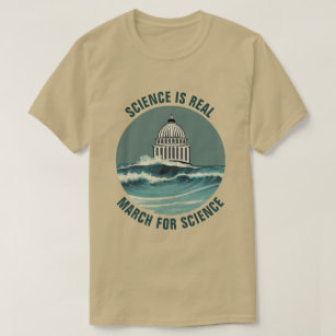 Camiseta Marcha Para O Aumento Do Nível Do Mar Da Ciência N