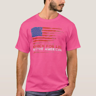 Camiseta Marcha Pela Vida Nativa Americana