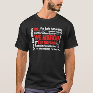 Camiseta Marchamos Por Enfermeiras Milhões De Enfermeiras