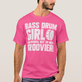 Camiseta Marchando Banda Drummer Bass Drass Girl