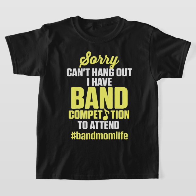 Camiseta Marchando Banda Mãe Eu tenho competição Banda (Postura )