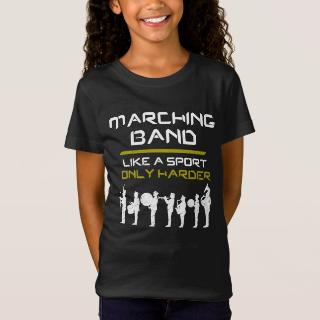 Camiseta Marchando Bandas Como Um Esporte Apenas Músicos Ma (Frente)