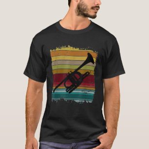 Camiseta Marche Banda Trumpeter Musical Retro Trumpet