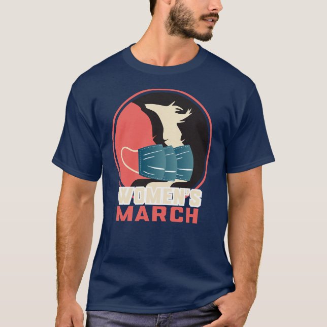 Camiseta Marchemos juntos: Merchandise dos Direitos da Mulh (Frente)