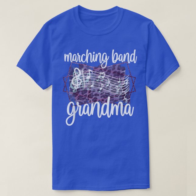Camiseta Marching Band Grandma Band Member Grandmother  (Frente do Design)