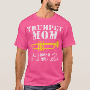 Camiseta Marching Banda Engraçado Trompete Mãe