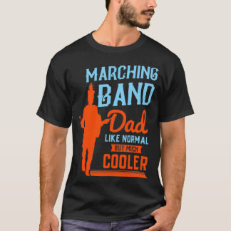 Camiseta Marching Banda Pai Padre Engraçado Musico Drummer