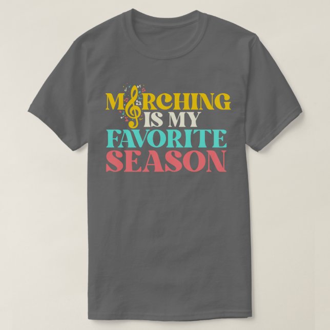 Camiseta Marching É Minha Banda Favorita De Marcha Engraçad (Frente do Design)