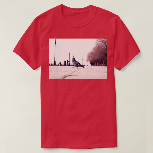 Camiseta Marching Pigeon (Frente do Design)