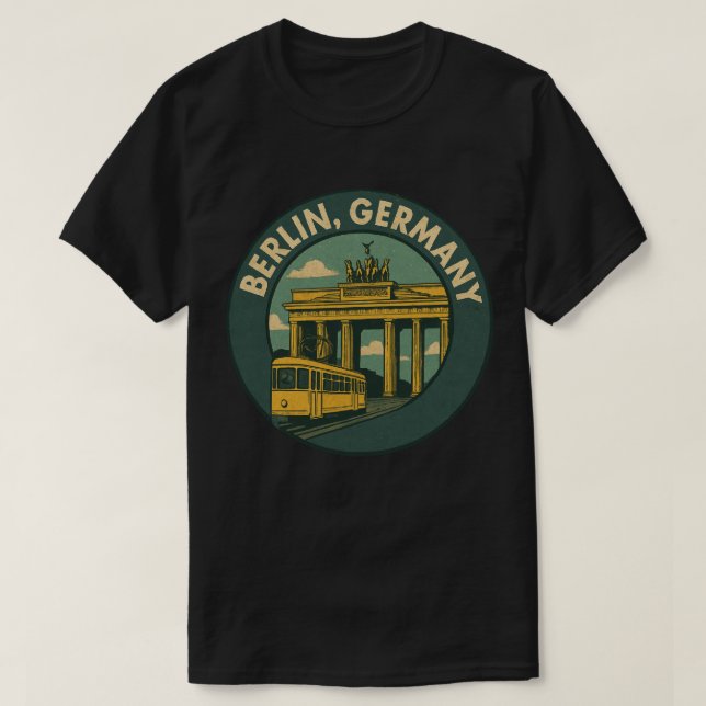 Camiseta Marco Alemão Berlim Arte (Frente do Design)