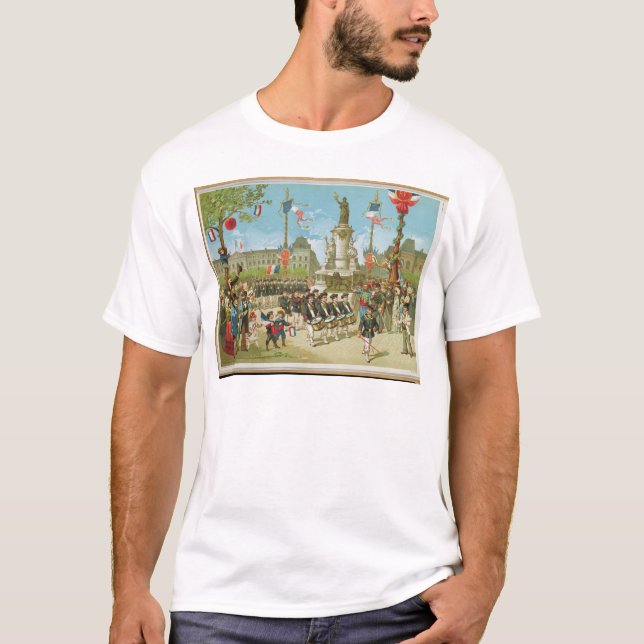 Camiseta Março-Após no Place de la Republique (Frente)
