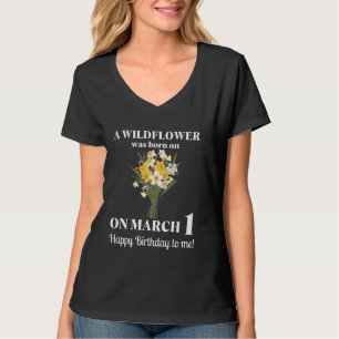 Camiseta Março Birth Flower Daffodil e Jonquils Março 1 B