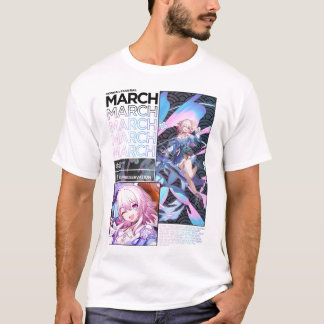 Camiseta Março de 13 Character Info - Trilho Honkai Star