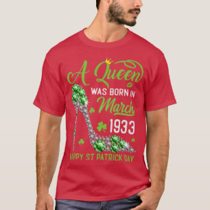 Camiseta Março De 1933 90 Aniversário Feliz Dia de São Patr