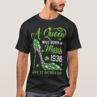 Camiseta Março de 1936 87º aniversário Feliz Dia de São Pat