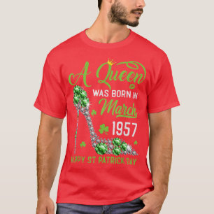 Camiseta Março de 1957 66º aniversário Feliz Dia de São Pat