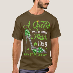Camiseta Março de 1958 65º aniversário Feliz Dia de São Pat