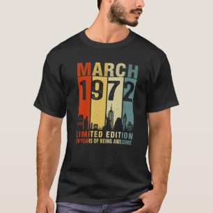 Camiseta Março De 1972 Edição Limitada, 50 Anos De Está