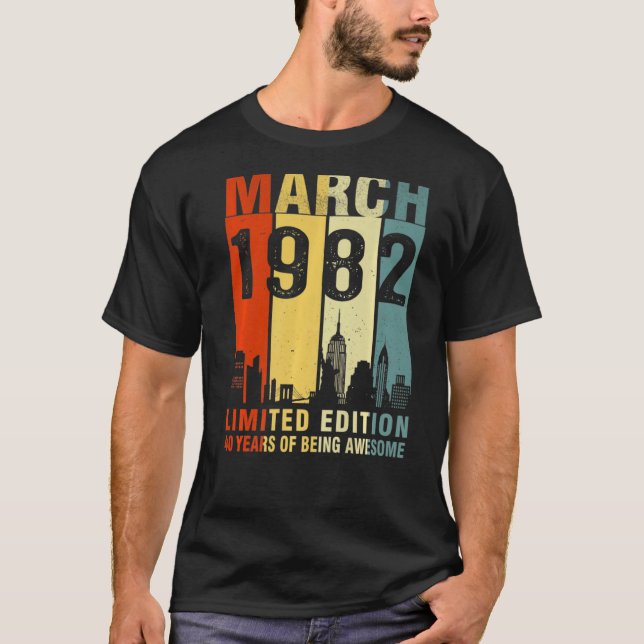 Camiseta Março De 1982 40 Anos De Esforço (Frente)