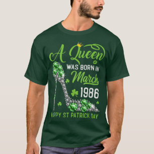 Camiseta Março de 1986 37º aniversário Feliz Dia de São Pat