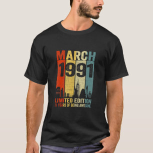 Camiseta Março De 1991 31 Anos De Esforço