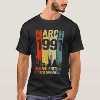 Camiseta Março De 1991 31 Anos De Esforço