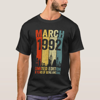 Camiseta Março De 1992 30 Anos De Esforço