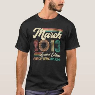 Camiseta Março De 2013 9 Anos
