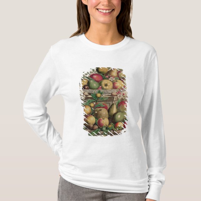 Camiseta Março, 'de doze meses das frutas (Frente)
