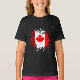 Camiseta Marco do Souvenir do Canadá, Viagem de Bandeira B