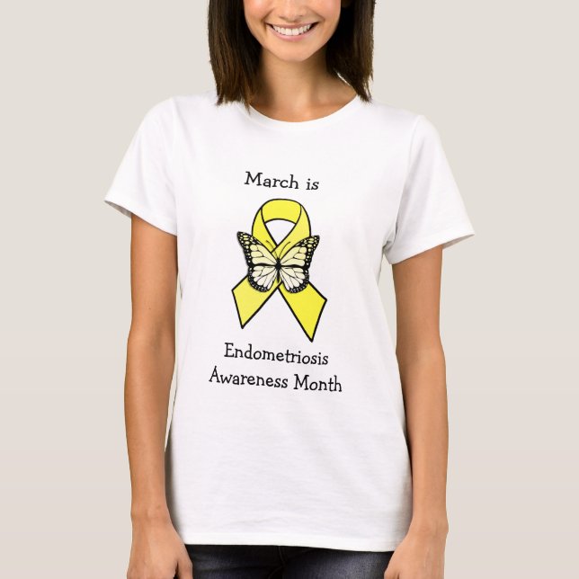 Camiseta Março é Mês de Consciência da Endometriose (Frente)
