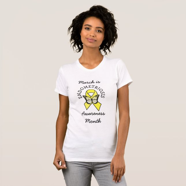 Camiseta Março é Mês de Consciência da Endometriose (Frente Completa)