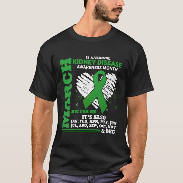 Camiseta Março é mês de consciência nacional da doença de N (Frente)