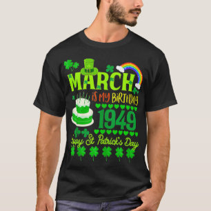 Camiseta Março É Meu Aniversário Sha Dia de São Patrício 75