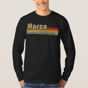 Camiseta Marco Gift Nome Personalizado Aniversário Engraçad