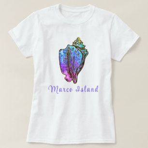 Camiseta Marco Island Bonito Conch Sea Shell